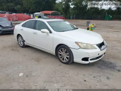 JTHBK1EG7B2430788 — 2011 Lexus ES, Передняя часть, фото до ремонта
