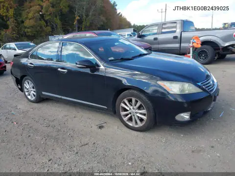 JTHBK1EG0B2439025 — 2011 Lexus ES, Передний левый, фото до ремонта