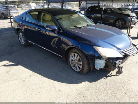 JTHBK1EG8C2486627 — 2012 Lexus ES, Передняя часть, фото до ремонта
