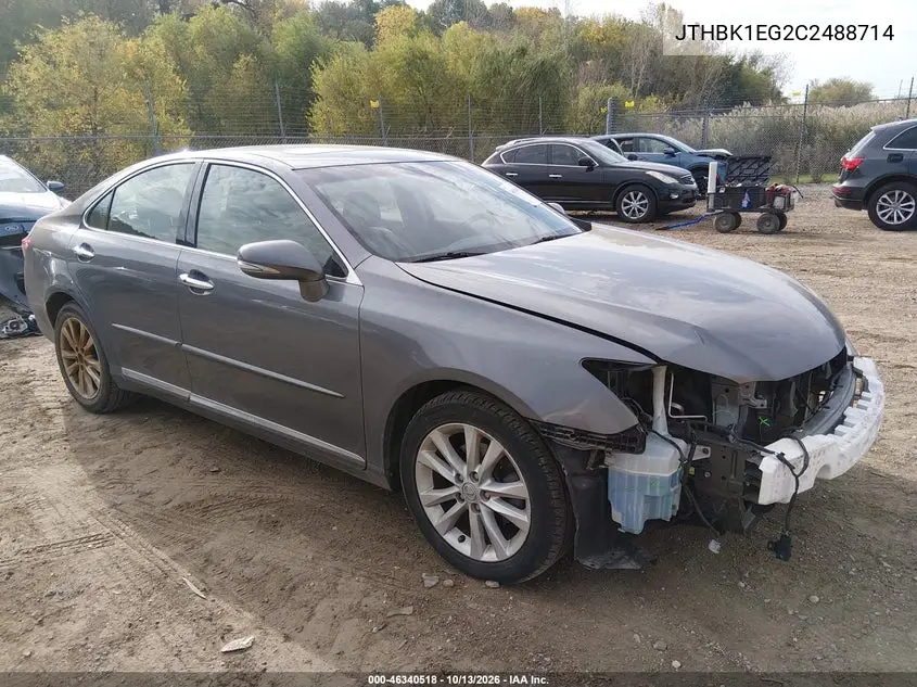2012 Lexus Es 350 VIN JTHBK1EG2C2488714 фото 2