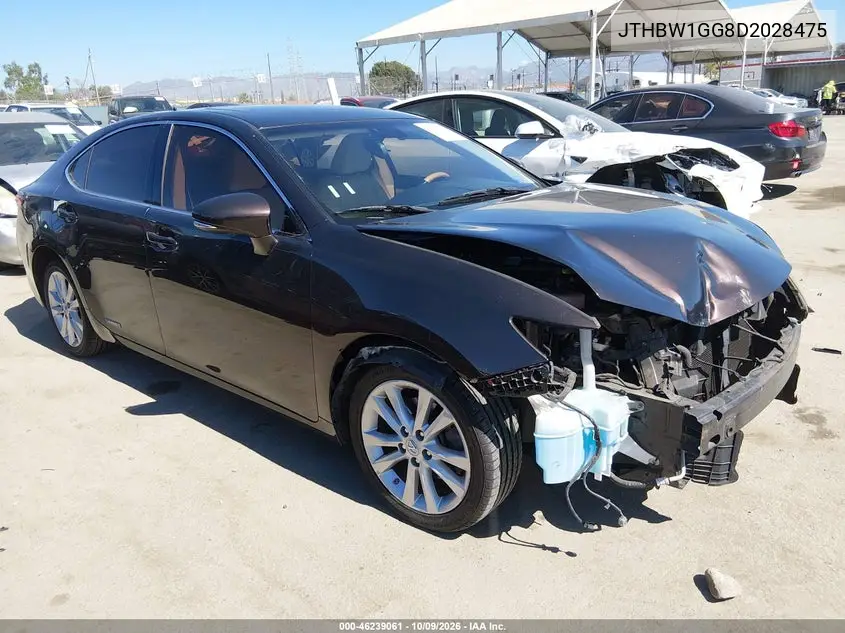 2013 Lexus Es 300H VIN JTHBW1GG8D2028475 фото 2