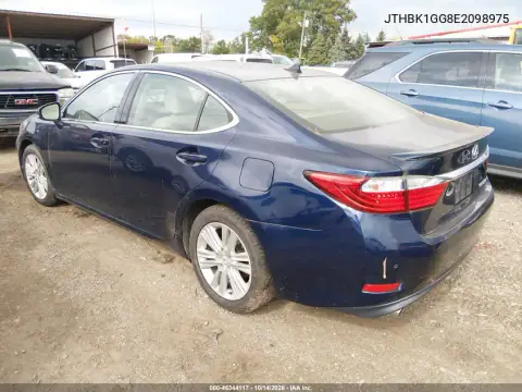 JTHBK1GG8E2098975 — 2014 Lexus ES, фото 3 с аукциона IAAI, Естественный износ