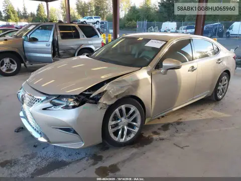 58ABK1GG8HU065960 — 2017 Lexus ES, фото 3 с аукциона IAAI, Передняя часть слева