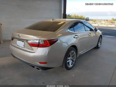 58ABK1GG8HU065960 — 2017 Lexus ES, фото 5 с аукциона IAAI, Передняя часть слева