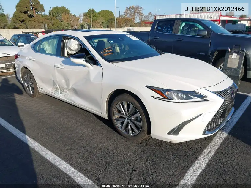 JTHB21B1XK2012466 Lexus ES 2019 — повреждение Боковая часть, фото до ремонта