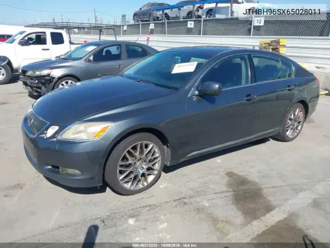 2006 Lexus Gs 300 VIN JTHBH96SX65028011 фото 2