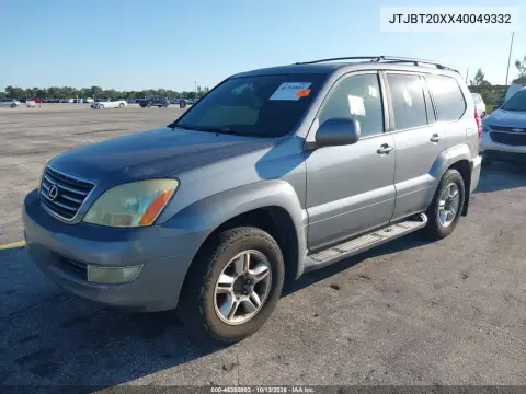 2004 Lexus Gx 470 VIN JTJBT20XX40049332 фото 3