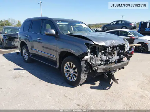 JTJBM7FX9J5182518 — 2018 Lexus GX, Передняя часть, фото до ремонта