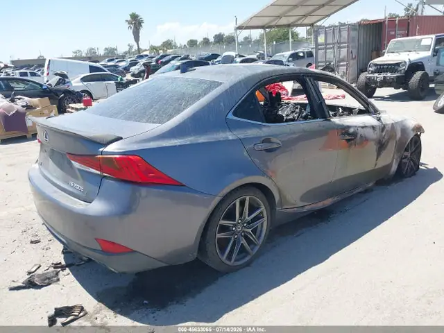 JTHBA1D21H5056579 — 2017 Lexus IS 200T, фото 4 с аукциона IAAI 14.10.2026, Пожар двигателя