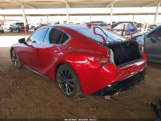 JTHGZ1B29P5068477 — 2023 Lexus Is 350 F Sport, фото 3 с аукциона IAAI 13.10.2026, Задняя часть