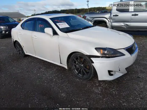 JTHCK262065004846 — 2006 Lexus IS, Передняя часть, фото до ремонта