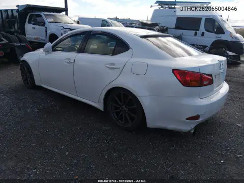 2006 Lexus Is 250 VIN JTHCK262065004846 фото 3