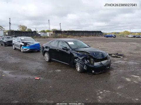 JTHCK262385027041 — 2008 Lexus IS, Передняя часть, фото до ремонта