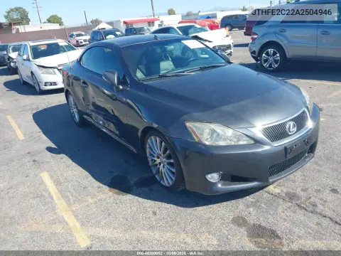 JTHFE2C22A2504946 — 2010 Lexus IS, Правая сторона, фото до ремонта