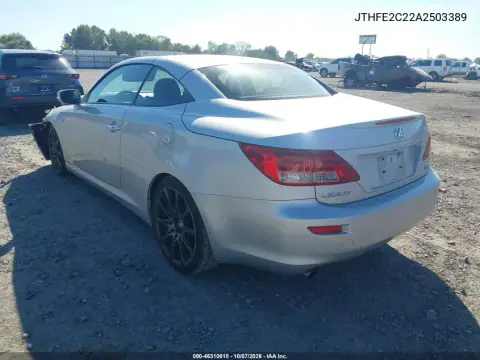 2010 Lexus Is 350C VIN JTHFE2C22A2503389 фото 4