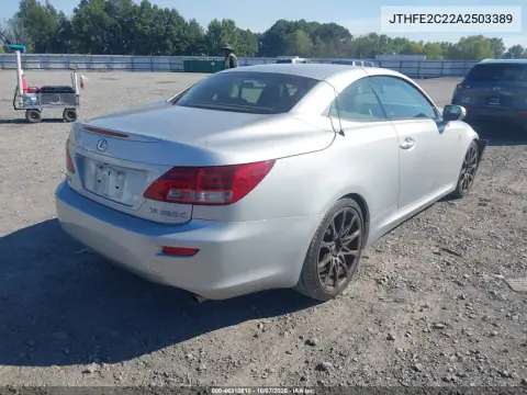 2010 Lexus Is 350C VIN JTHFE2C22A2503389 фото 5