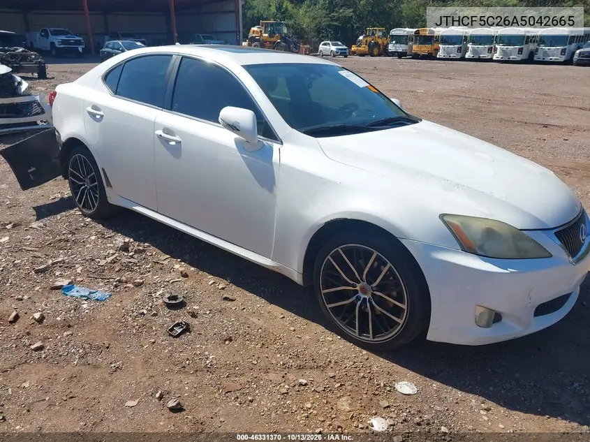 2010 Lexus Is 250 VIN JTHCF5C26A5042665 фото 2