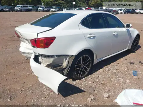 2010 Lexus Is 250 VIN JTHCF5C26A5042665 фото 5