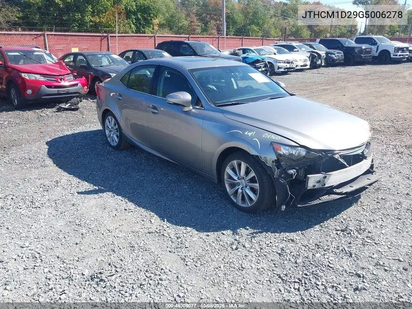 2016 Lexus Is 300 VIN JTHCM1D29G5006278 фото 2
