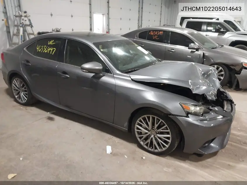 JTHCM1D22G5014643 — 2016 Lexus IS, фото 2 с аукциона IAAI, Передняя часть