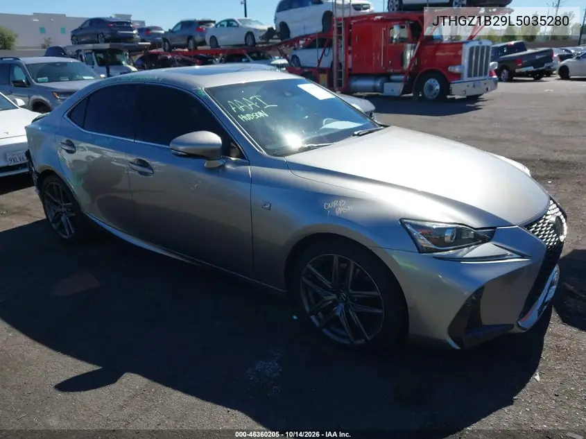 JTHGZ1B29L5035280 — 2020 Lexus IS, фото 2 с аукциона IAAI, Задняя часть