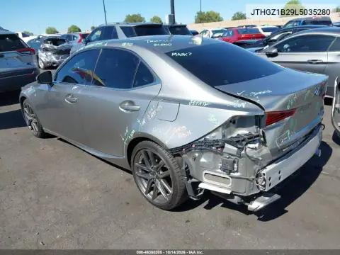 JTHGZ1B29L5035280 — 2020 Lexus IS, фото 4 с аукциона IAAI, Задняя часть