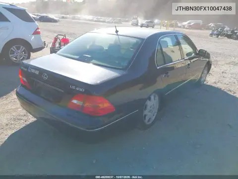 2001 Lexus Ls 430 VIN JTHBN30FX10047438 фото 4