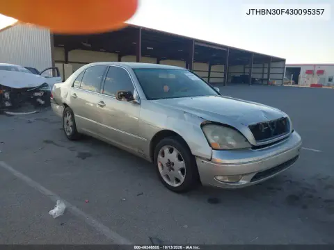 JTHBN30F430095357 — 2003 Lexus LS, Справа сзади, фото до ремонта