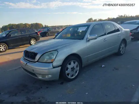 2003 Lexus Ls 430 VIN JTHBN30F430095357 фото 3