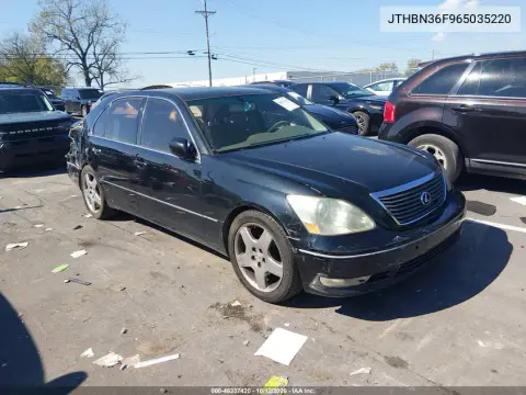 JTHBN36F965035220 — 2006 Lexus LS, Сзади, фото до ремонта