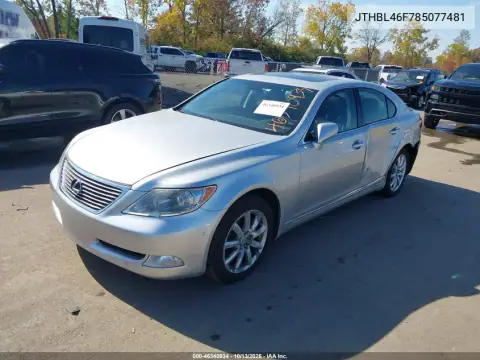 JTHBL46F785077481 — 2008 Lexus LS, фото 3 с аукциона IAAI, Боковая часть