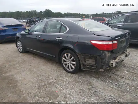 2009 Lexus Ls 460 VIN JTHCL46F095004006 фото 4