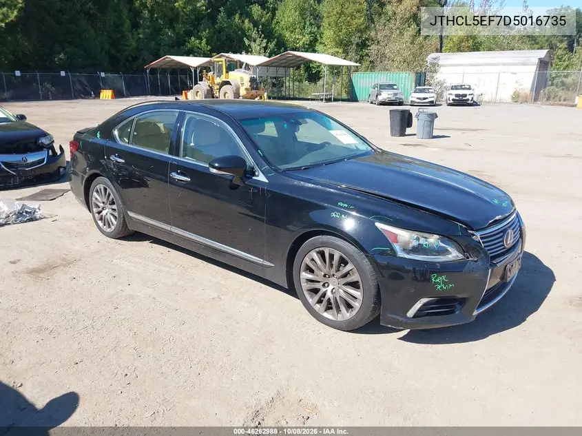 2013 Lexus Ls 460 VIN JTHCL5EF7D5016735 фото 2