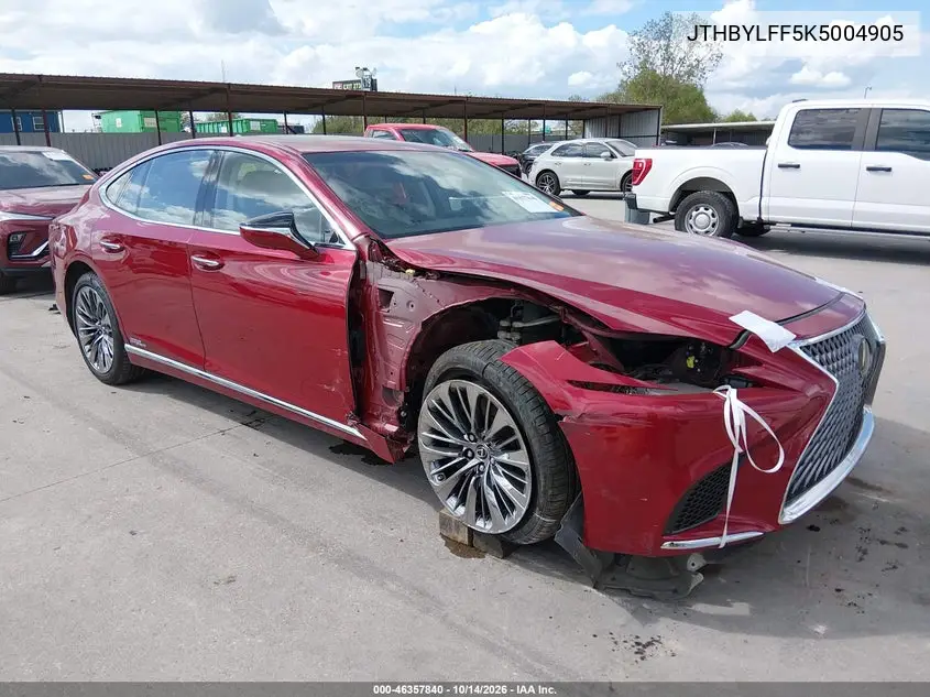 JTHBYLFF5K5004905 — 2019 Lexus LS, фото 2 с аукциона IAAI, Правый бок