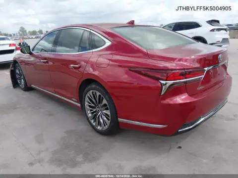 JTHBYLFF5K5004905 — 2019 Lexus LS, фото 4 с аукциона IAAI, Правый бок