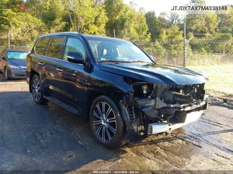 JTJDY7AX7M4338148 — 2021 Lexus LX, Повреждение двигателя, фото до ремонта