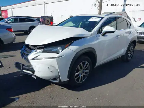 JTJBARBZ2G2050349 — 2016 Lexus NX, фото 2 с аукциона IAAI, Передняя часть