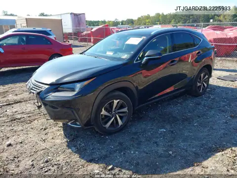 JTJGARDZ3L2225933 — 2020 Lexus NX, фото 2 с аукциона IAAI, Передняя часть