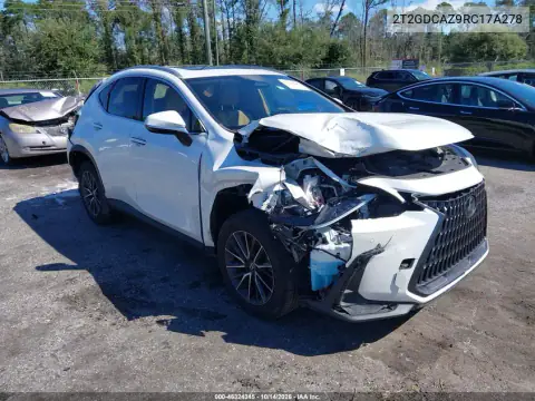 2T2GDCAZ9RC17A278 — 2024 Lexus NX, Передняя часть, фото до ремонта