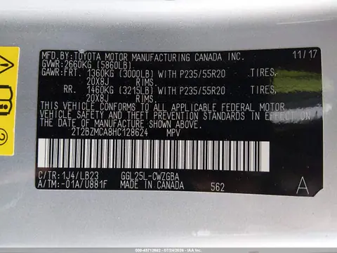 2017 Lexus RX 350 VIN 2T2BZMCA8HC128624 фото 9