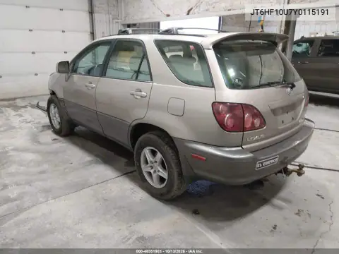 JT6HF10U7Y0115191 — 2000 Lexus RX, фото 4 с аукциона IAAI, Передняя часть