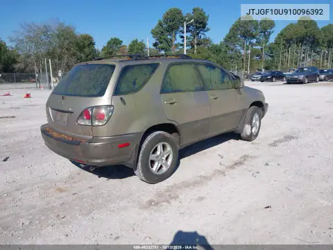 JTJGF10U910096392 — 2001 Lexus RX, фото 4 с аукциона IAAI 19.10.2026, Естественный износ