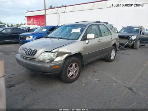 JTJGF10U020128843 — 2002 Lexus RX, фото 3 с аукциона IAAI, Передняя часть
