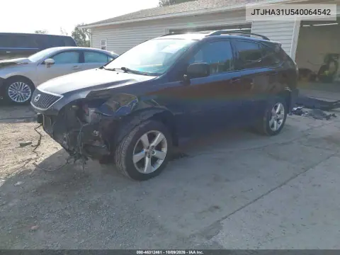 2004 Lexus Rx 330 VIN JTJHA31U540064542 фото 2
