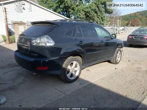 2004 Lexus Rx 330 VIN JTJHA31U540064542 фото 4