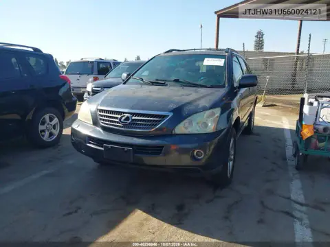 2006 Lexus Rx 400H VIN JTJHW31U660024121 фото 2