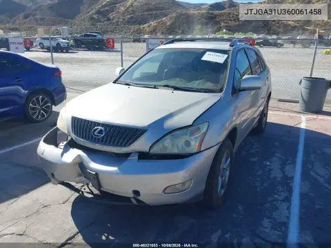 2006 Lexus Rx 330 VIN JTJGA31U360061458 фото 3