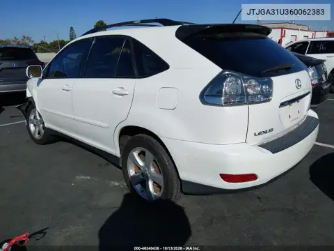 JTJGA31U360062383 — 2006 Lexus RX, фото 4 с аукциона IAAI, Передняя часть слева