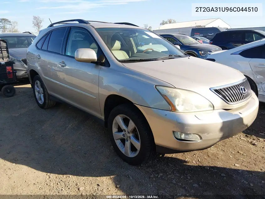 2006 Lexus Rx 330 VIN 2T2GA31U96C044510 фото 2