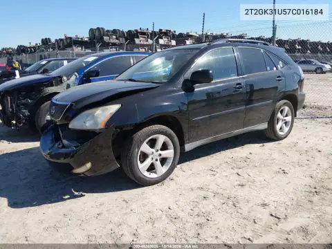 2T2GK31U57C016184 — 2007 Lexus RX, фото 3 с аукциона IAAI, Передняя часть